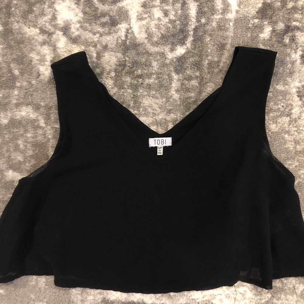 Tobi Black Super Crop